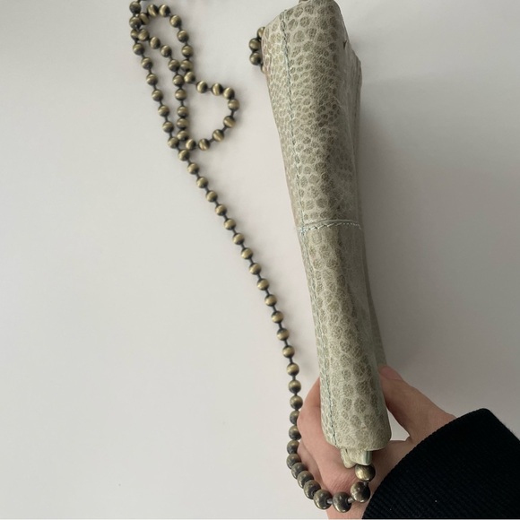 Free People Crossbody Purse Bag Beaded Strap Boho Bohemian Green - Picture 3 of 10